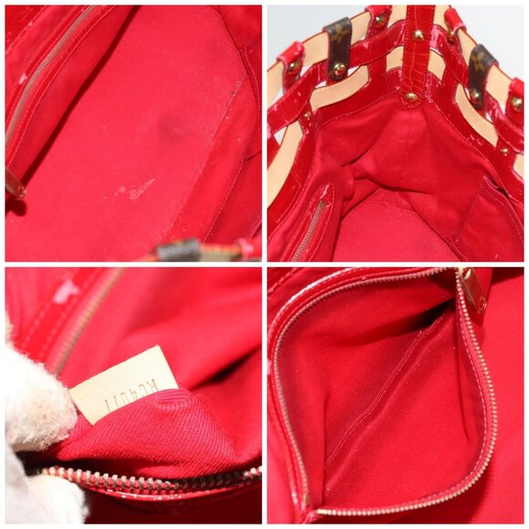 LOUIS VUITTON Monogram Ruby Sarina MM Tote Bag Red M95611 LV Auth 134713 - Picture 15 of 16